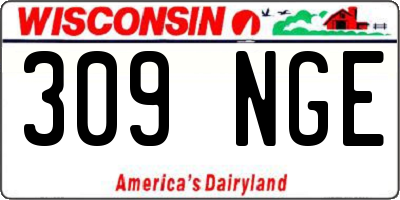 WI license plate 309NGE