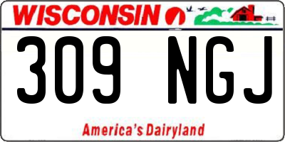 WI license plate 309NGJ