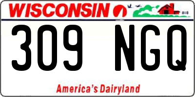 WI license plate 309NGQ