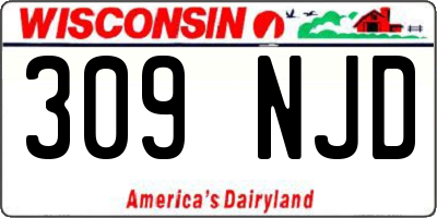 WI license plate 309NJD