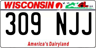 WI license plate 309NJJ
