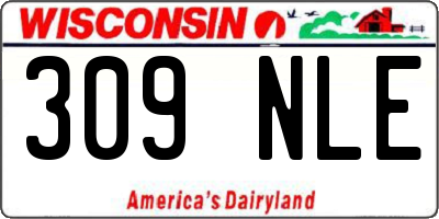 WI license plate 309NLE