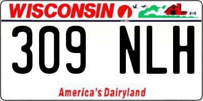 WI license plate 309NLH