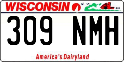 WI license plate 309NMH