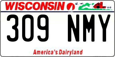 WI license plate 309NMY