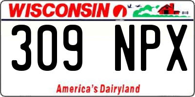 WI license plate 309NPX