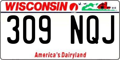 WI license plate 309NQJ