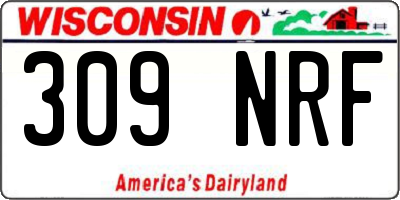 WI license plate 309NRF