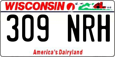 WI license plate 309NRH