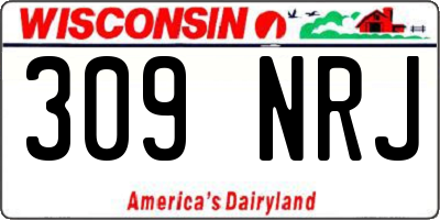 WI license plate 309NRJ