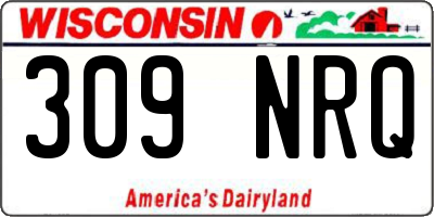 WI license plate 309NRQ