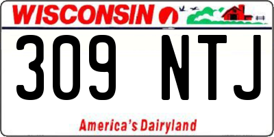 WI license plate 309NTJ