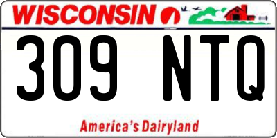 WI license plate 309NTQ