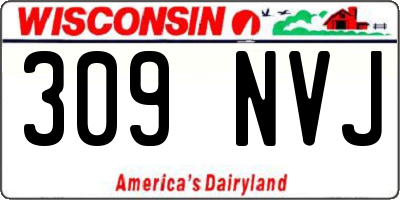 WI license plate 309NVJ
