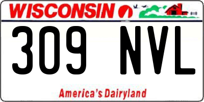 WI license plate 309NVL