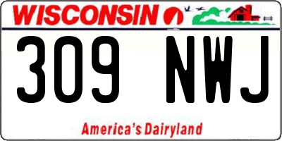 WI license plate 309NWJ