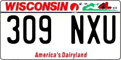 WI license plate 309NXU
