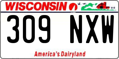 WI license plate 309NXW