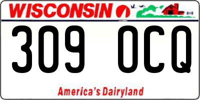 WI license plate 309OCQ