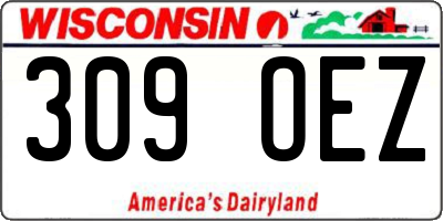 WI license plate 309OEZ