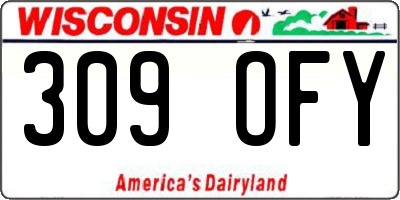 WI license plate 309OFY