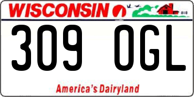 WI license plate 309OGL