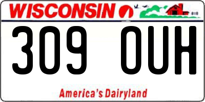 WI license plate 309OUH