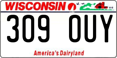 WI license plate 309OUY