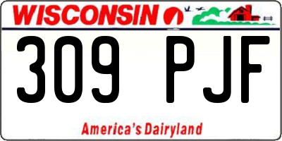 WI license plate 309PJF