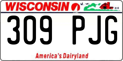 WI license plate 309PJG
