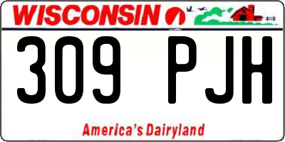 WI license plate 309PJH
