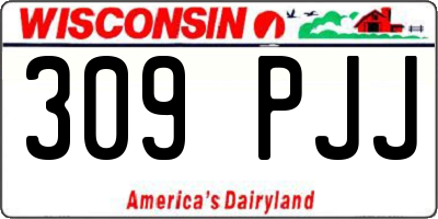 WI license plate 309PJJ