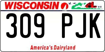 WI license plate 309PJK