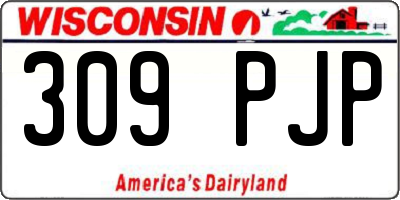 WI license plate 309PJP