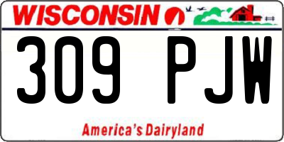 WI license plate 309PJW