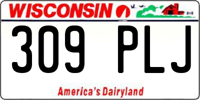 WI license plate 309PLJ