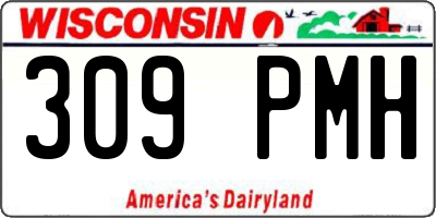 WI license plate 309PMH