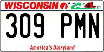 WI license plate 309PMN