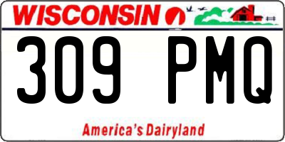 WI license plate 309PMQ