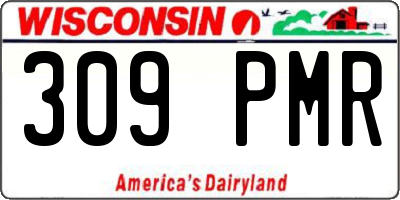 WI license plate 309PMR