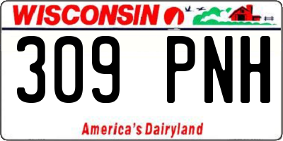WI license plate 309PNH