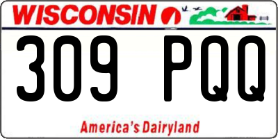 WI license plate 309PQQ