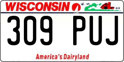 WI license plate 309PUJ
