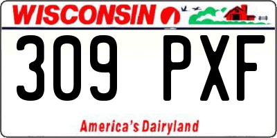 WI license plate 309PXF