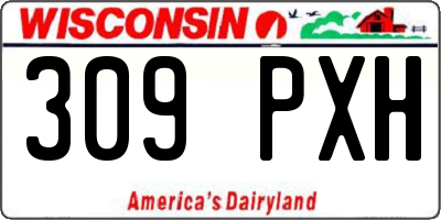 WI license plate 309PXH