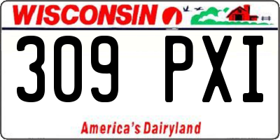 WI license plate 309PXI
