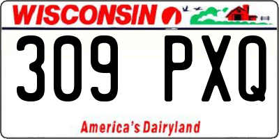 WI license plate 309PXQ