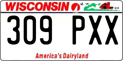 WI license plate 309PXX