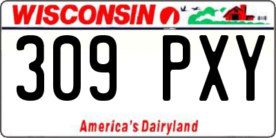 WI license plate 309PXY