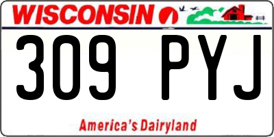 WI license plate 309PYJ